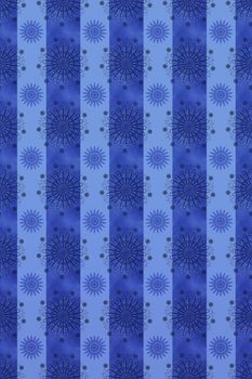 Blue graphic wallpaper design, tiles side to side
