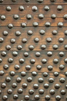 Old door detail in Italian castle - Valle d'Aosta