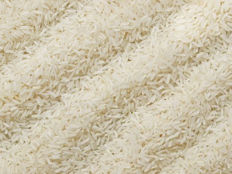 close up of raw polished white rice