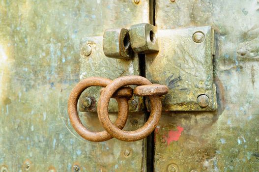 unlock on an old door
