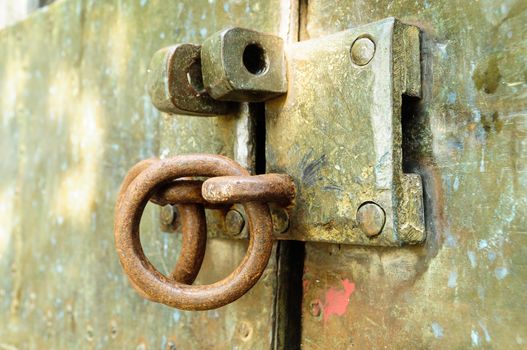 unlock on an old door