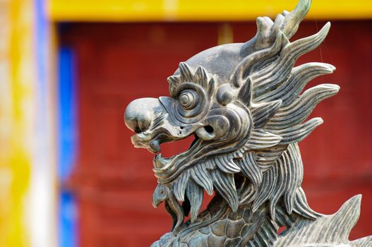 Stone lion, vietnam