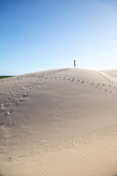 great sand dune at Cadiz Andalusia in Spain