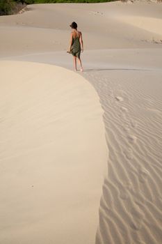 great sand dune at Cadiz Andalusia in Spain