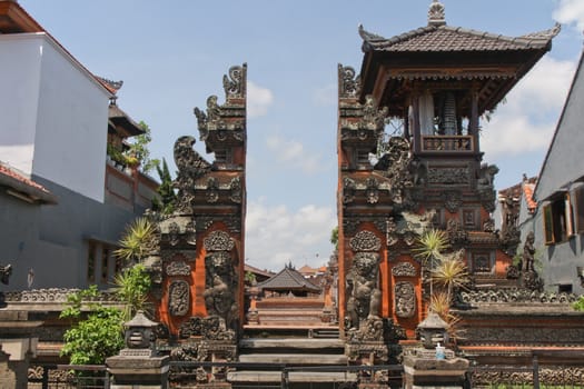 Entrance to temple in Bali
