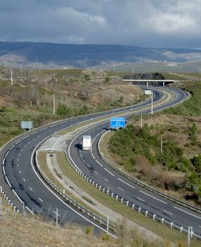 Highway at northern Spain