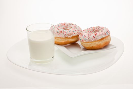 food series: tasty donuts decorated with sugar syrup