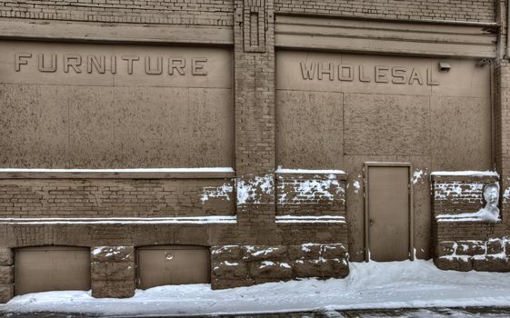 Old Building delapitaed Moose Jaw Saskatchewan