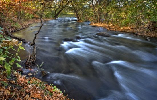 Mississippi River Minneapolis rushing in Hiawatha Park Minnesota