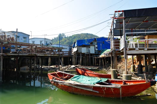 Tai O fishing village in Hong Kong