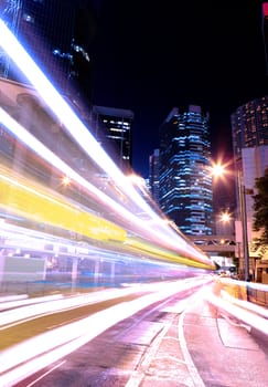 modern city at night