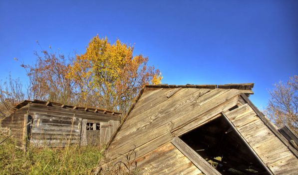Old Rustic Granary storage Saskatchewan Canada