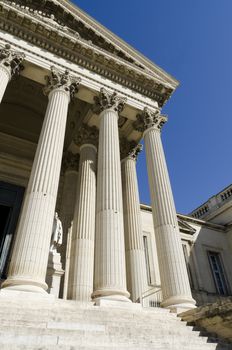 part of courthouse with columns