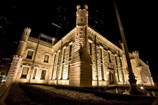 Water Tower Chicago Night Photography Downtown