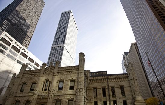 Chicago Cityscape downtown Millenium Park Michigan Avenue