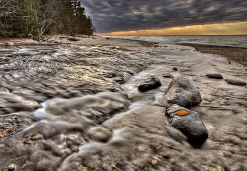 Lake Superior Northern Michigan fall autumn beautiful Huricane River