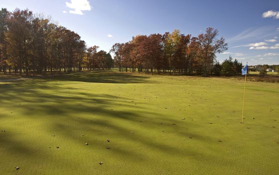 Northern Michigan Golf Course late afternoon green