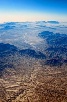 Panoramic view of landscape of Mountain Range