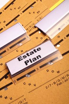 real estate plan on business folder showing buy a house concept