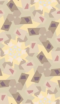 Seamless background pattern of obtuse shapes in circles