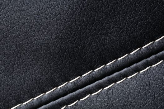 leather texture or background in black with copyspace