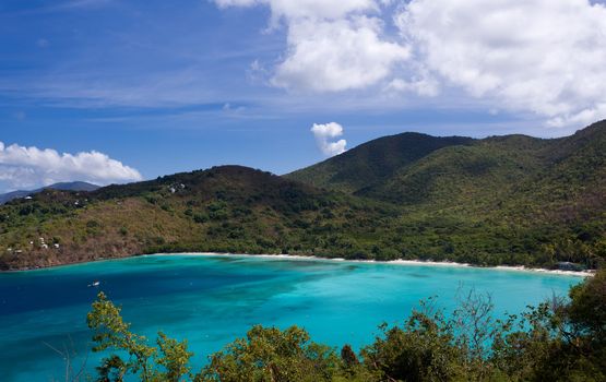 Cinnamon Bay on the Caribbean island of St John in the US Virgin Islands