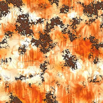 Rust Pattern Seamless Background on Metal Texture