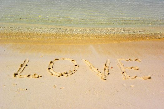 love on sand
