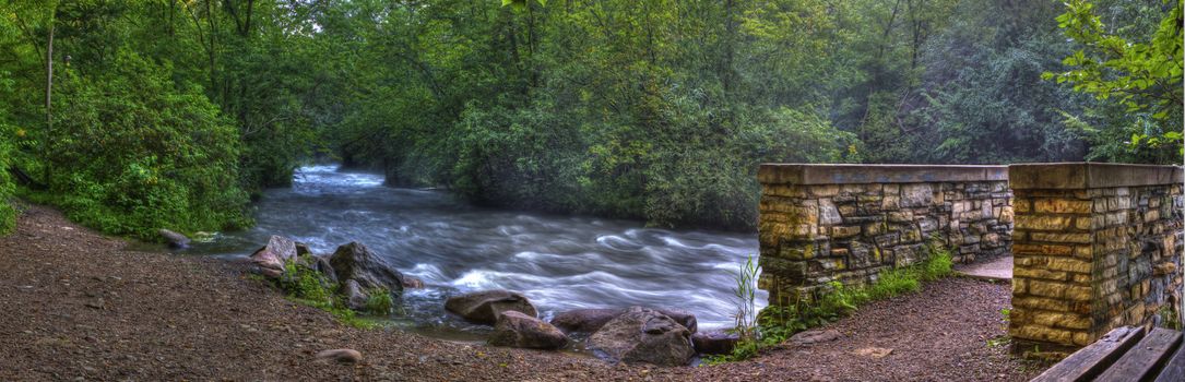 Beautiful River Bridge in High Dynamic Range.