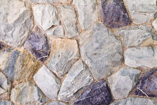 Stone wall along the eastern sea of ​​Thailand.