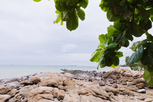 Beaches, rocky areas. The sea east of Thailand.