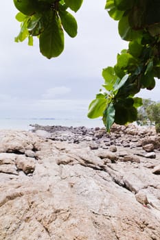 Beaches, rocky areas. The sea east of Thailand.