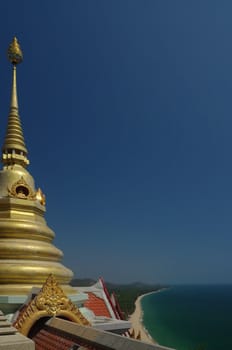 Wat Maha Chedi.  Ban Krut, Bangsaphan District,  Thailand