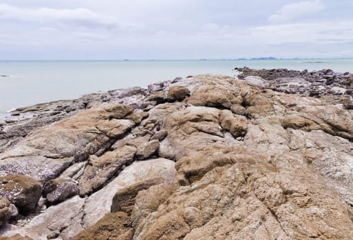 Beaches, rocky areas. The sea east of Thailand.