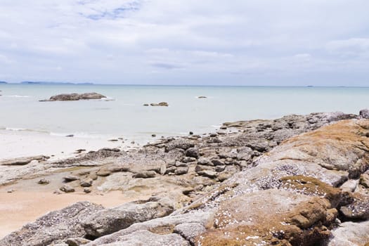 Beaches, rocky areas. The sea east of Thailand.