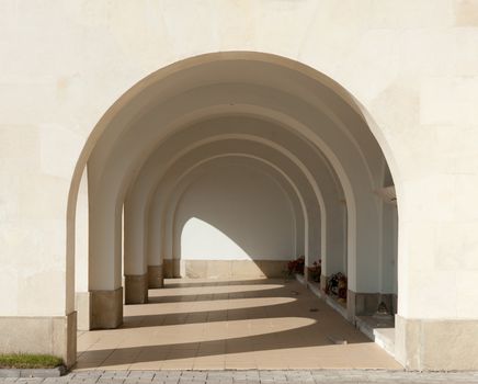 Arch pass. Since its creation in 1787 Lychakiv Cemetery Lvov, Ukraine.