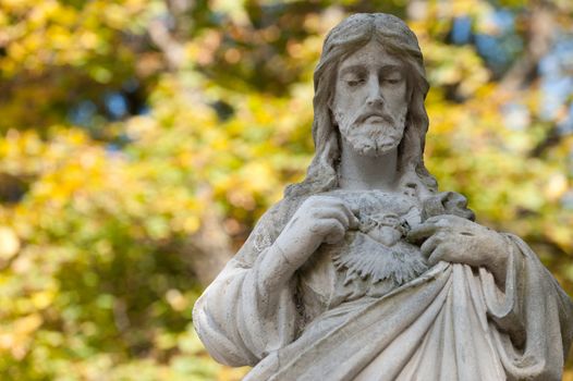 Monument to Jesus. Since its creation in 1787 Lychakiv Cemetery Lvov, Ukraine