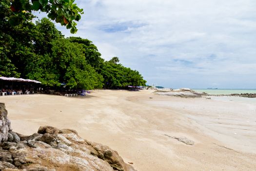 Beaches, rocky areas. The sea east of Thailand.