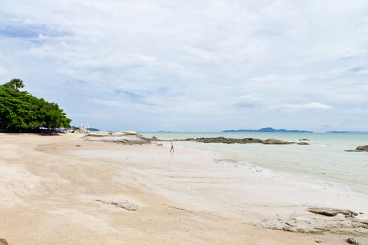 Beaches, rocky areas. The sea east of Thailand.