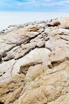 Beaches, rocky areas. The sea east of Thailand.