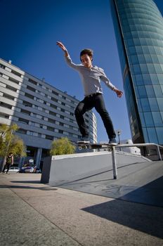 MAIA, PORTUGAL - OCTOBER 08: João Abreu during the Osiris Maia Skate Challenge on October 08, 2011 in Maia, Portugal.