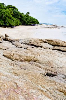 Beaches, rocky areas. The sea east of Thailand.