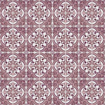 Seamless tile pattern of ancient ceramic tiles.