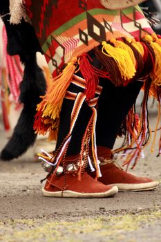 A Navajo man dances at the Coconino County Fair in Flagstaff, Arizona.