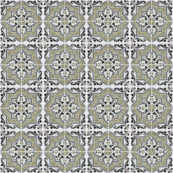 Seamless tile pattern of ancient ceramic tiles.