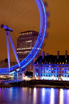 London eye famous landmark at night