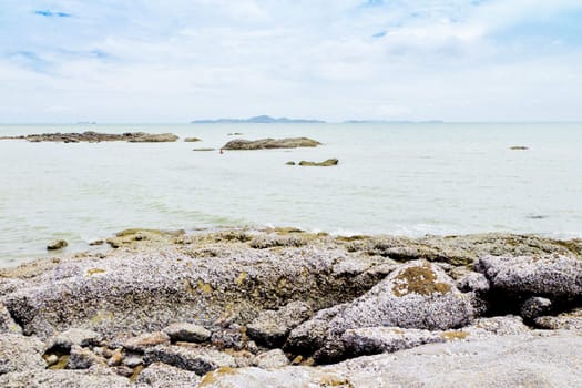 Beaches, rocky areas. The sea east of Thailand.