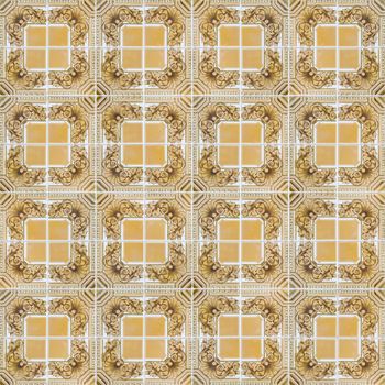 Seamless tile pattern of ancient ceramic tiles.