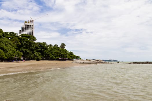 Beaches, rocky areas. The sea east of Thailand.