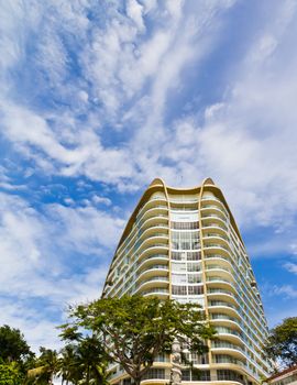 Modern hotel. The eastern sea of ​​Thailand.